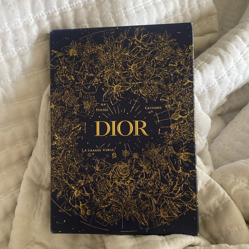 Blue and gold Dior journal